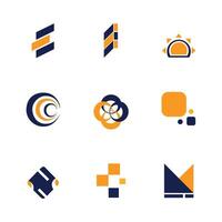Simple candle flame logo design vector