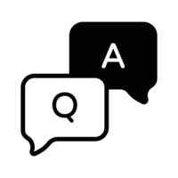 Question and answer icon design, bubble chat vectors