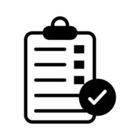 Checklist icon for managing tasks and to do lists vector