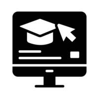 Learn from anywhere, online study icon vector