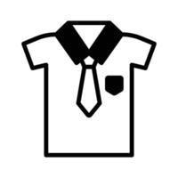 Elevate your projects with this neat and tidy school uniform shirt icon. vector