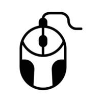 A simple mouse icon use for input and navigation vector