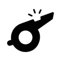 A stylish whistle icon, perfect for alerts and notifications vector