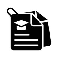 Use our degree documents icon to verifies academic achievement vector