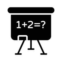 A simple whiteboard icon, ideal for any educational setting vector