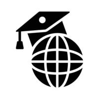 Focused on global understanding, ready to use icon vector