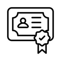 Authorized document, paper with badge depicting concept icon of certificate vector