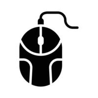 A simple mouse icon use for input and navigation vector