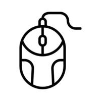 A simple mouse icon use for input and navigation vector