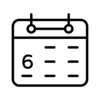 Calendar design, customizable icon isolated on white background vector