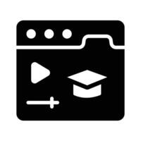 Get this amazing icon of online learning, website learning vector