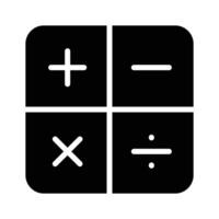 Simple math icon representing mathematical calculations vector