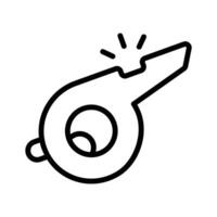 A stylish whistle icon, perfect for alerts and notifications vector