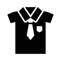 Elevate your projects with this neat and tidy school uniform shirt icon. vector