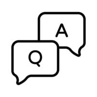 Question and answer icon design, bubble chat vectors