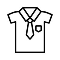 Elevate your projects with this neat and tidy school uniform shirt icon. vector