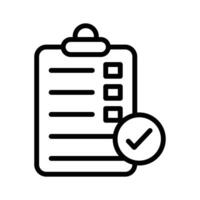 Checklist icon for managing tasks and to do lists vector