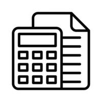 Calculation icon for finding the solution of math problems vector