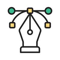 Get hold on this creative icon of pen tool, modern flat style vector