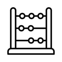 A modern abacus icon,mathematical tool vector