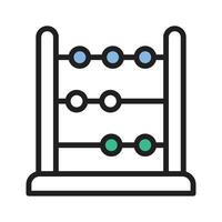 A modern abacus icon,mathematical tool vector