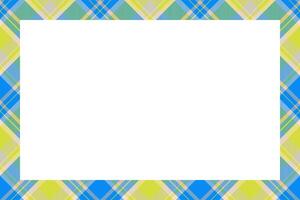 Vintage frame . Scottish border pattern retro style. Tartan plaid ornament. vector