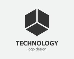 Trend logo hexagon tech design. Technology logotype for smart system, network application, crypto icon. vector