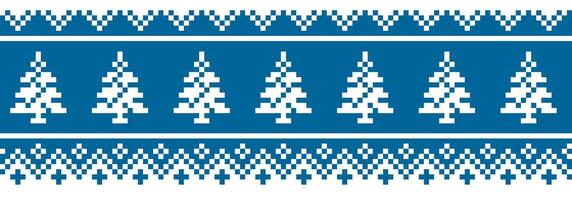 Winter Christmas seamless pattern. New Years pixel background. vector