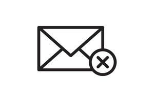 Mail icon sign. Letter envelope symbol. Message send to address illustration. vector