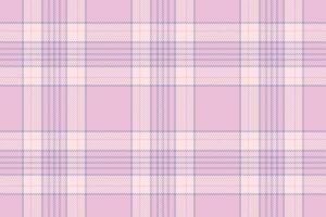 Plaid background, check seamless pattern in pink. fabric texture for textile print, wrapping paper, gift card or wallpaper. vector