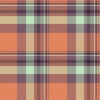 Tartan seamless fabric of texture pattern with a plaid textile background check. vector