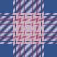 Plaid check pattern. Seamless fabric texture. Tartan textile print. vector