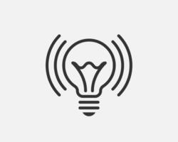 Light bulb icon . Llightbulb idea logo concept. Lamp electricity icons web design element. Led lights isolated silhouette. vector