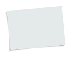 paper format A4 size with realistic shadow. White blank page isolated on background. Mock up template. vector