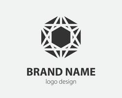 Trend logo hexagon tech design. Technology logotype for smart system, network application, crypto icon. vector