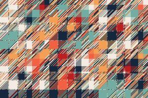 Modern glitch background. Color geometric abstract pattern . vector