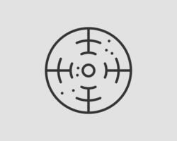 Target icon symbol of army vector
