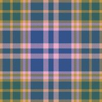 Plaid check pattern. Seamless fabric texture. Tartan textile print. vector