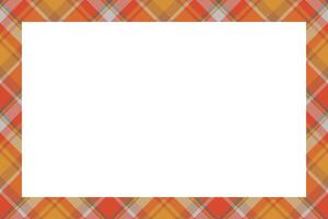 Vintage frame . Scottish border pattern retro style. Tartan plaid ornament. vector