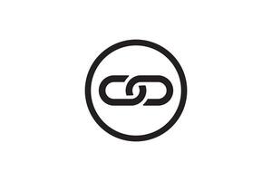 Chain link icon. Connection sign illustration. Linked interface design. vector