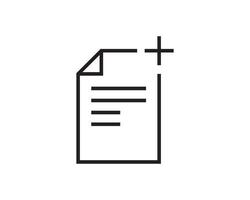 Note icon sign. Paper message or document page. vector