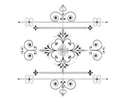 Fancy decorative elements on a white background vector