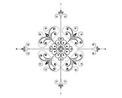 Fancy drawing of a decorative design vector