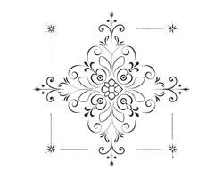 a fancy drawing of a decorative design vector