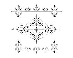 a set of decorative elements on a white background vector