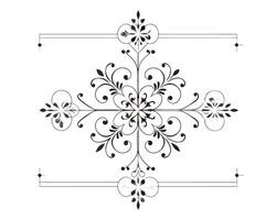 fancy a decorative design with a floral pattern vector
