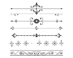 a set of decorative elements for a design vector