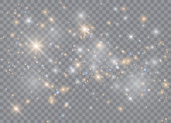 Magical dust explosion and star light patterns