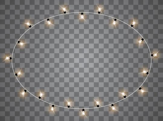 Glowing Xmas string lights for holiday decor
