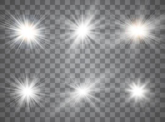 Bright star effects with glittering magic dust